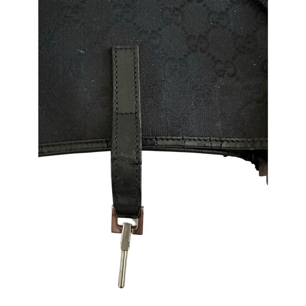 Gucci Jackie Black Shoulder Bag with silver piston lock Hardware - Picture 13 of 15